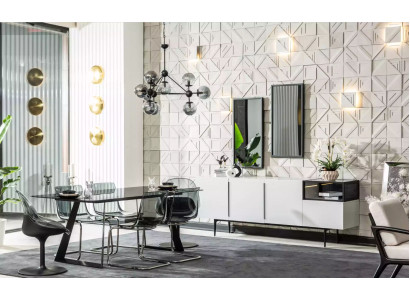 Design Esszimmer 6x Esszimmer Stühle Lehnstuhl Komplett Essgruppe 9tlg
