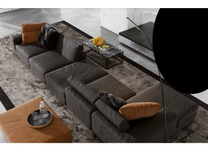 Luxus Ecksofa L-form Sofa Sofas Modern Wohnzimmer Textil Polster Design Eck Neu