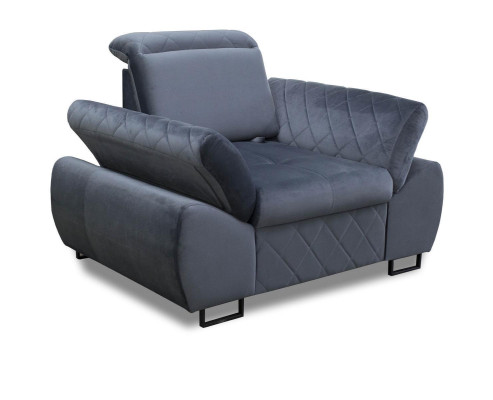 Sessel 1 Sitzer Polster Sofas Lounge Club Möbel Design Wohnzimmer Textil Couch