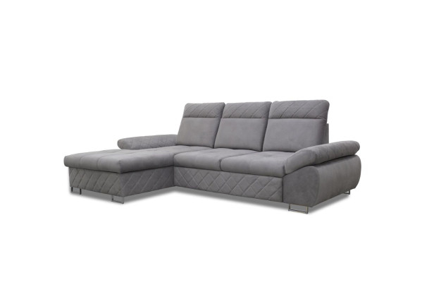 Wohnzimmer Textil L-Form Sofas Braune Ecksofa Couch Polstermöbel Schlafsofa NEU