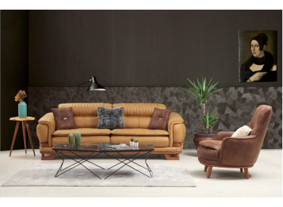 Garnitur Sofagarnitur Sofa Luxus Komplette Couchgarnitur 3+1 Sitzer Sessel