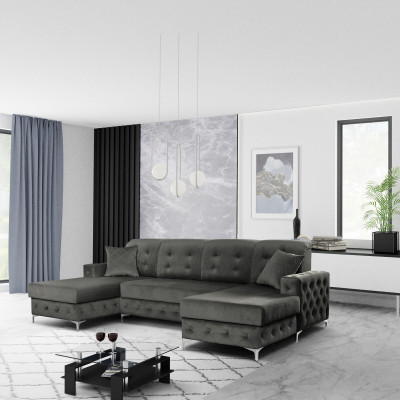 Design Polsterung Textil Sofas Holz Sofa Neu Luxus Möbel Ecksofa U Form Couch