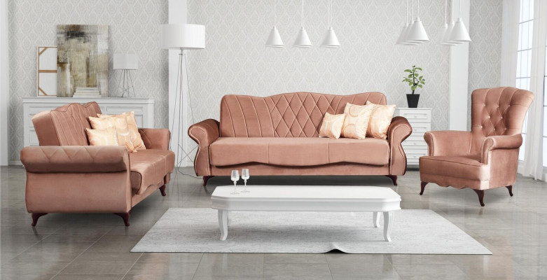 Sofagarnitur 3+1Sitzer Textil Relax Set Design Sofas Polster Couchen Arkos Meble