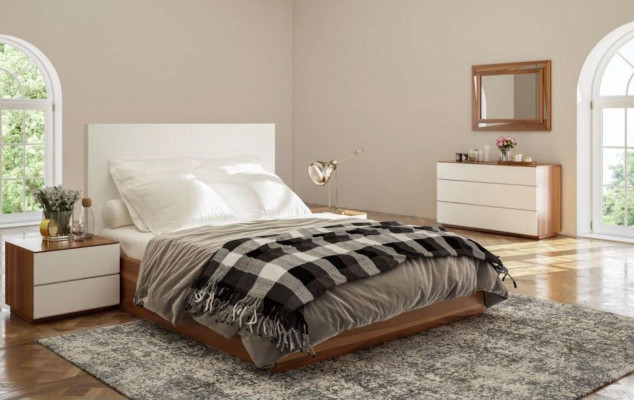 Brauner Schlafzimmer Nachttisch Moderne Echtholz Schlafzimmermöbel Neu