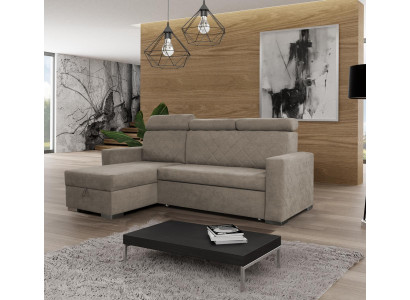 Design Couch Lounge Eck Modern Textil Ecksofa L-form Wohnlandschaft Relax Sitz