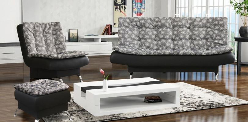 Relax Hocker Design Couch Lounge Sofa Sofagarnitur 3+1 Sitzer Wohnlandschaft Neu