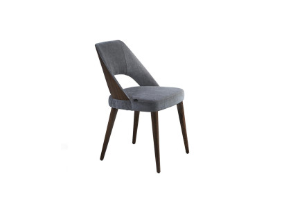 Esszimmerstuhl Grau Polster Stoff Neu Luxus Sitz Stuhl Einrichtung Design
