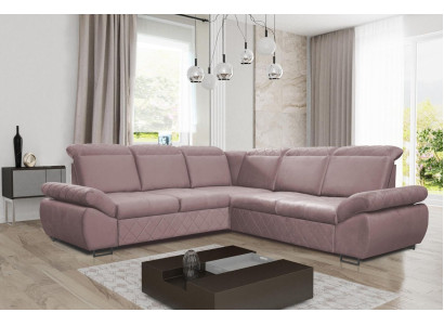 Moderne Design Sofas Couchs Möbel Textil LForm Neu Wohnzimmer Ecksofa Schlafsofa