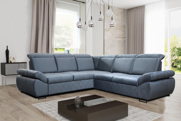 Moderne Design Sofas Couchs Möbel Textil LForm Neu Wohnzimmer Ecksofa Schlafsofa