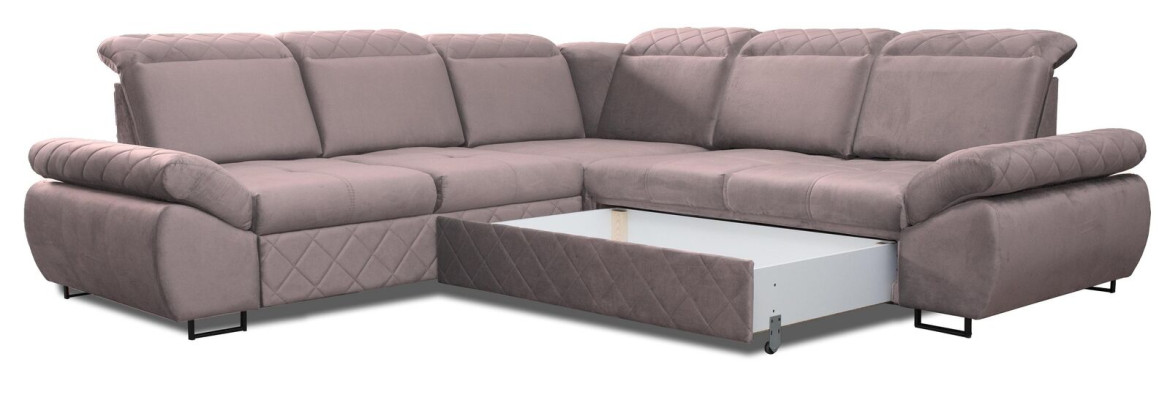 Moderne Design Sofas Couchs Möbel Textil LForm Neu Wohnzimmer Ecksofa Schlafsofa