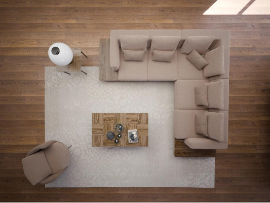 Wohnzimmer Designer Möbel Luxus Garnitur Ecksofa L-Form Einrichtung Couchtisch