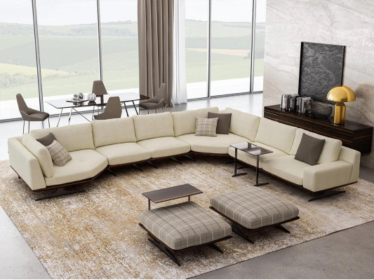 Luxus Koplett Ecksofa L Form Sofas Luxus 2x Beistelltisch 2x Hocker Garnitur Neu