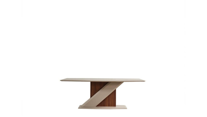  Schicker bequemer Esstisch im Esszimmer in beige Farbe aus Qualitätsholz