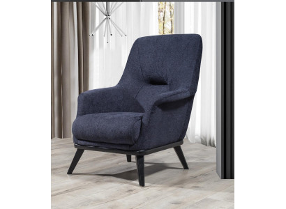  Stilvoll Sessel Blau farbe Modern Möbel in Wohnzimmer Luxus Textil neu