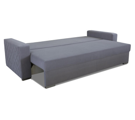 Sofa 3 Sitzer Stoff Sofas Couch Grau Luxus Polster Moderne Dreisitzer Möbel Neu