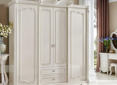 Antik Stil Kleiderschrank Barock Klassischer Schrank Massivholz Schränke Neu