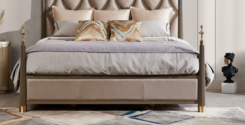 Bett 2x Nachttisch 3 tlg Schlafzimmer Set Design Modern Klassische Massivholz