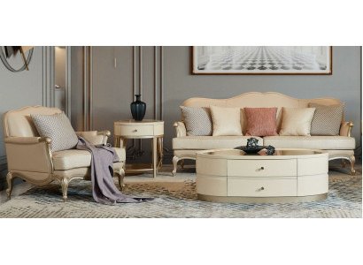 Ledersofa Sofagarnitur 3 1 Sitzer Set Garnitur Polstersofa Couch Massivholz