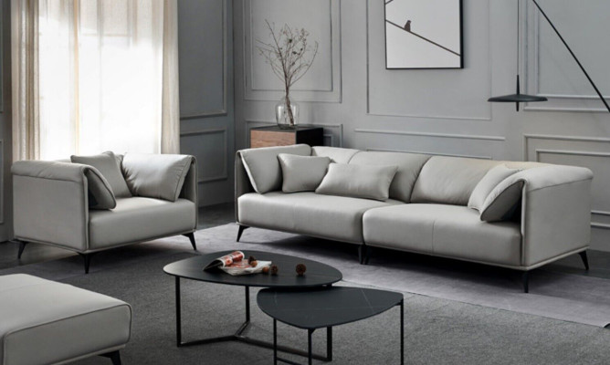Italienische Design Sofa Sofagarnitur 4+1 Sitzer Couch Polster Möbel