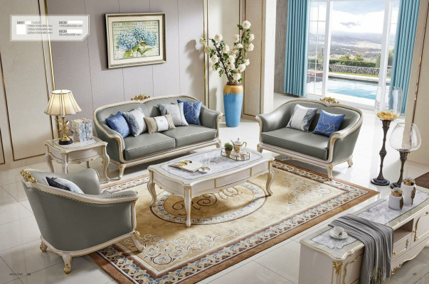 Ledersofa 3 2 Sitzer Set gepolstertes Sofa Designersofa Massivholz