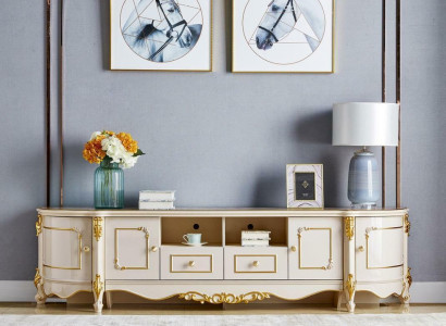 Sideboard Luxus Design Kommode Anrichte Side Lowboard Schrank Wohn Barock Rokoko