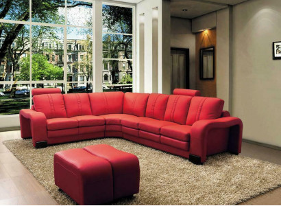 XXL Multifunktions Ledercouch Couch Sofa Polster Ecksofa Moderne Big