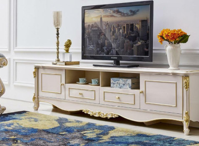 Sideboard TV Lowboard rtv Tisch Wohnzimmer Holz Schrank Klassisch Barock