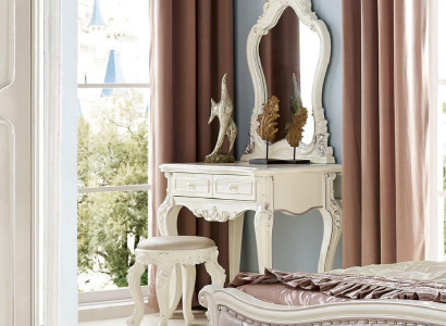 Schminktisch Spiegel Luxus Konsole Kommode Hocker Schlafzimmer Barock