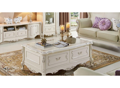 Couchtisch Tisch Wohnzimmer Tische Barock Rokoko Klassischer Holz