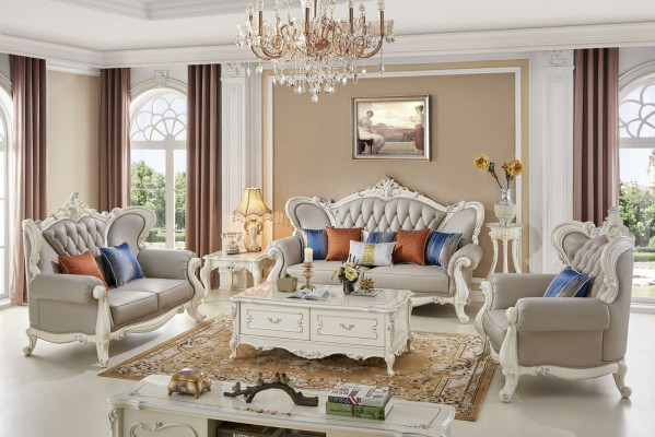 Klassischer Couchtisch Tisch Wohnzimmer Barock Rokoko Tische Holz