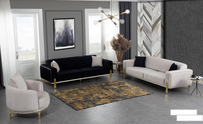 Runder Sessel Einsitzer Luxus 1 Sitzer Polster Sitz Designer Textil Sitz Stoff