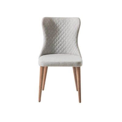 Lehnstuhl Esszimmer Holz Stuhl Textil Polster Stühle Möbel Esszimmer Sessel Neu