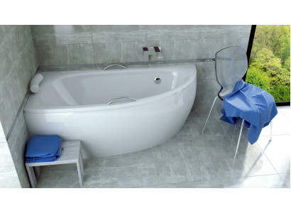 Badewanne Eckwanne Eck 150*70 cm Acrylwanne Wanne Bad Deko Eckbadewanne