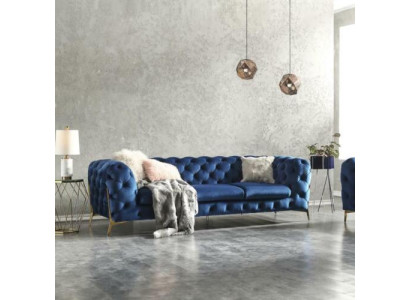 Chesterfield Textil Sofa Polster Sitz Couch Big XXL 3 Sitzer Stoff Couchen 