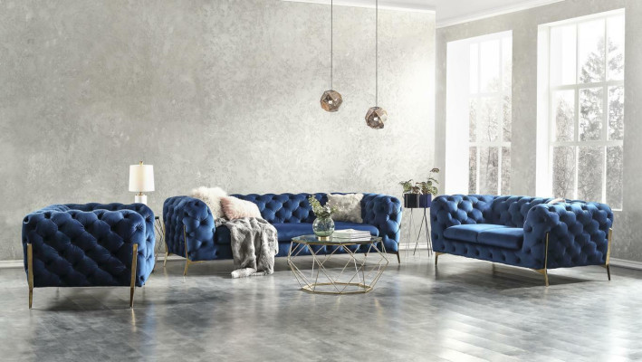 Chesterfield Textil Sofa Polster Sitz Couch Big XXL 3 Sitzer Stoff Couchen 