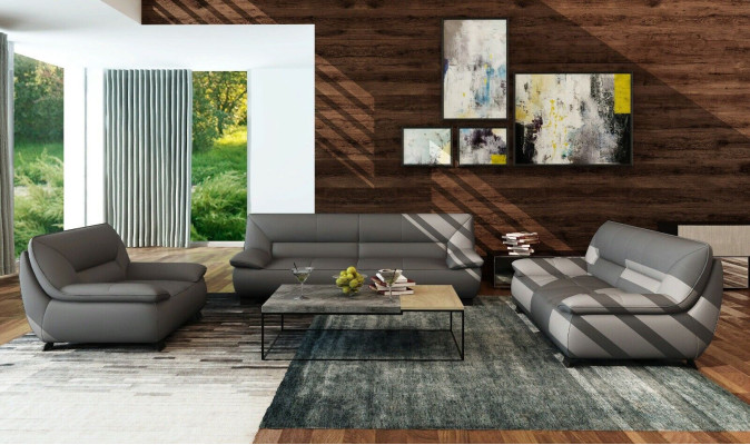 Sofa Couch Polster 3 Sitzer Leder Sofas Couchen Garnituren Sitz Design