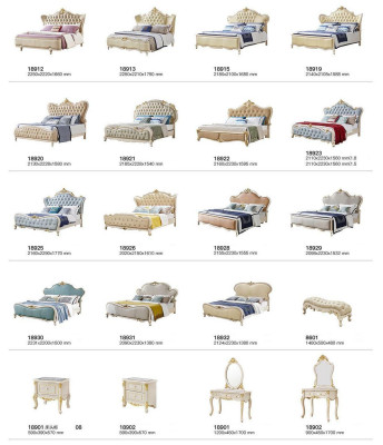 Chesterfield Bett Nachttisch 3tlg. Set Betten Schlafzimmer Leder Massivholz