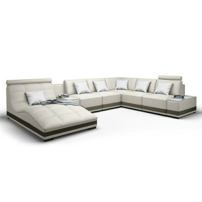 Designersofa Ecksofa Wohnlandschaft Rundsofa Ledersofa Couch Sofa UForm NiddaA
