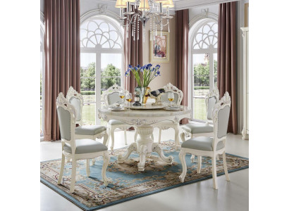 Esszimmer Stühle Barock Lehnstühle Klassische Essgruppe 6x Massivholz