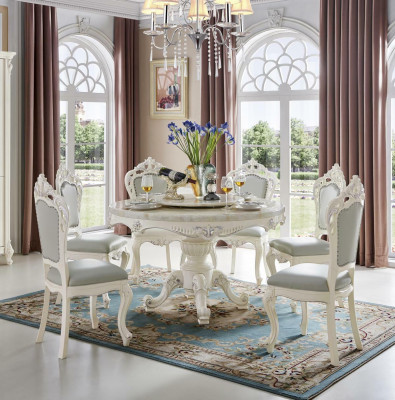 Esszimmer Stühle Barock Lehnstühle Klassische Essgruppe 6x Massivholz