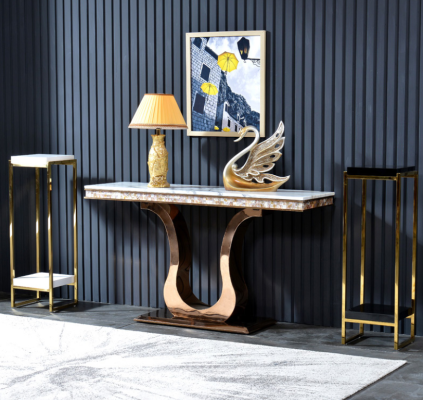 Designer Edelstahl Konsolentisch Tisch Konsole Konsolentische
