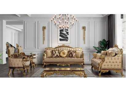 Classic Sofa Set Couchtisch Sessel Couch 5pc Chesterfield Möbel