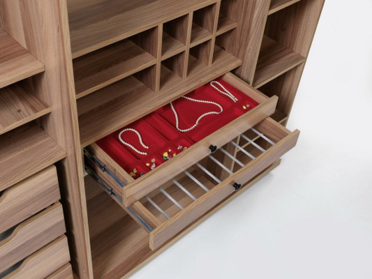 Durchsichtiger Kleiderschrank Möbel Luxus Design Einrichtung Schlafzimmer