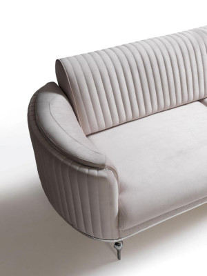 Wohnzimmer Textil Sofa 3 Sitzer Luxus Möbel Sitz Design Couch Lounge