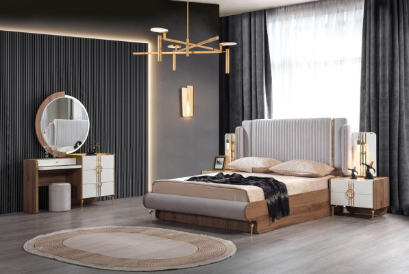 Bett Polster Design Luxus Doppel Hotel Betten Gold Luxus Hotel Neu