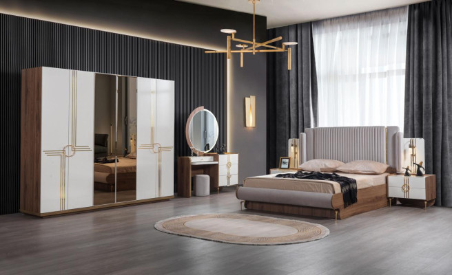 Schlafzimmer Nachttisch Modern Design Möbel Holz Luxus Beistell Nachttische