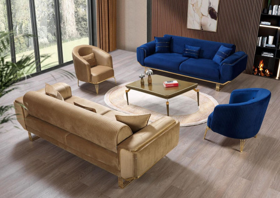 Wohnzimmer Luxus Sessel 1er Einsitzer Couch Möbel neu Modern Beige