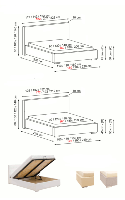 Designer Polster Doppelbett Betten Bett Schlafzimmer Ehebett Lederbett Neu 2700