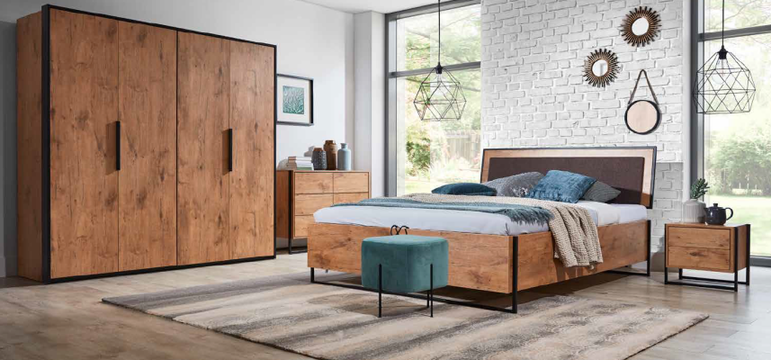 Loft Bett Holz Designer Betten Polster Leder Textil Stoff Hote 140 160 180