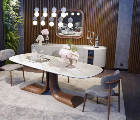 Esszimmer Esstisch 4x Stühle Luxus Komplett Set 4tlg Ess Gruppe Holz Tisch